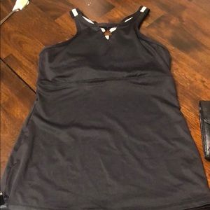 COPY - Black razor back activewear top